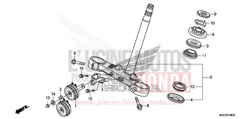 TIGE DE DIRECTION CB1100SAE de 2014